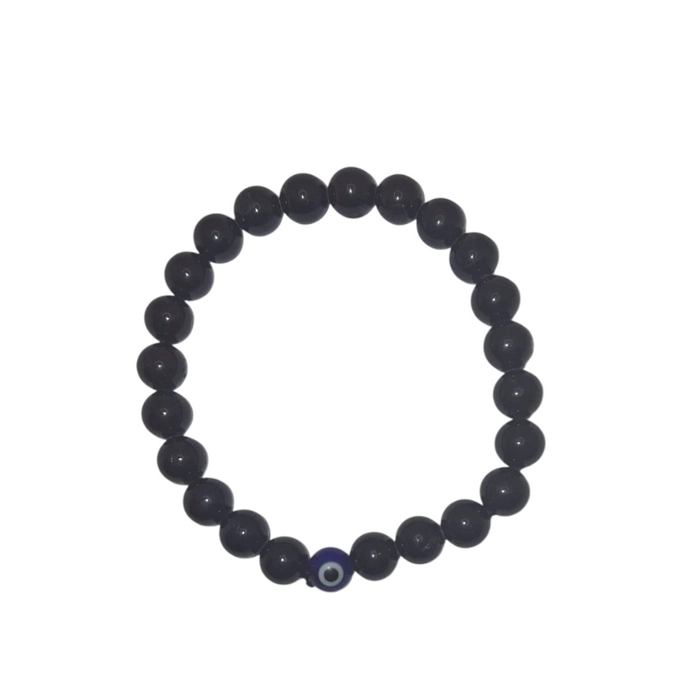 (Black Tourmaline with evil eye) No Nazar evil eye