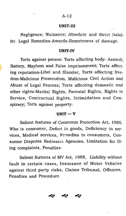 Law Of Torts  By : Usha Jagannathan Law Series