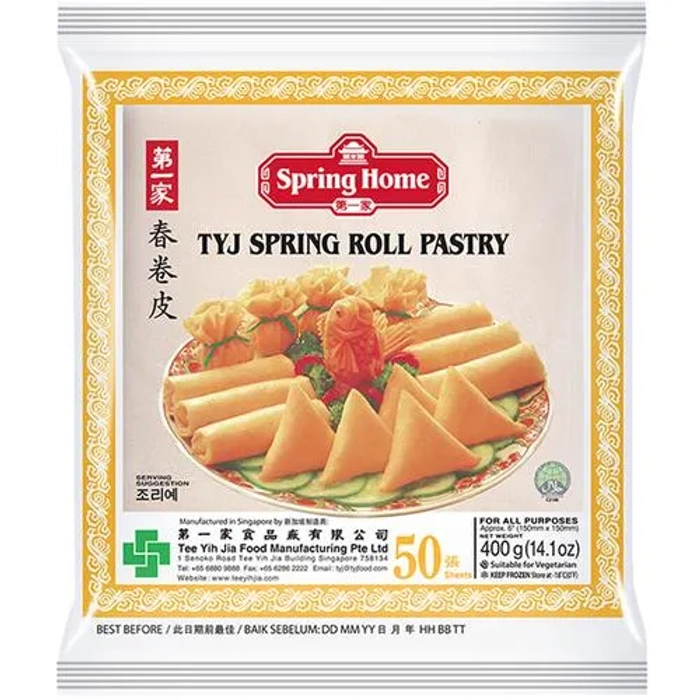 TYJ Spring Home Spring Roll Pastry Sheets 6 Inch 400 Gram