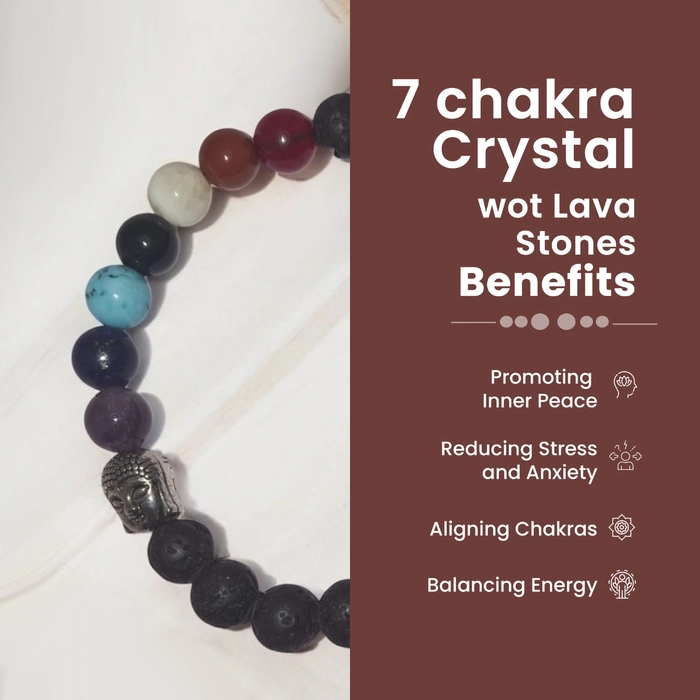7 chakra Crystal wot Lava Stones
