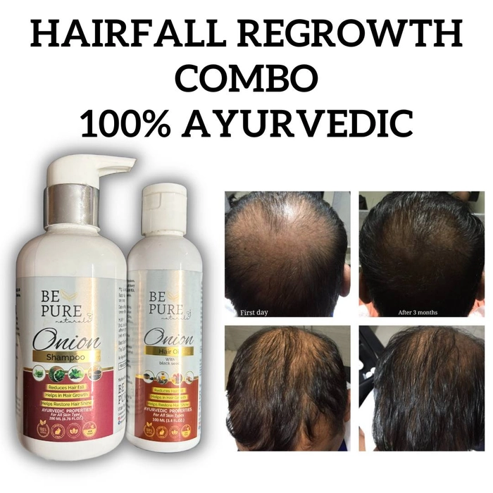 Be Pure Naturals Hair Growth & Hair Repair Combo for DRY & DAMAGED HAIR (200ml+100ml)