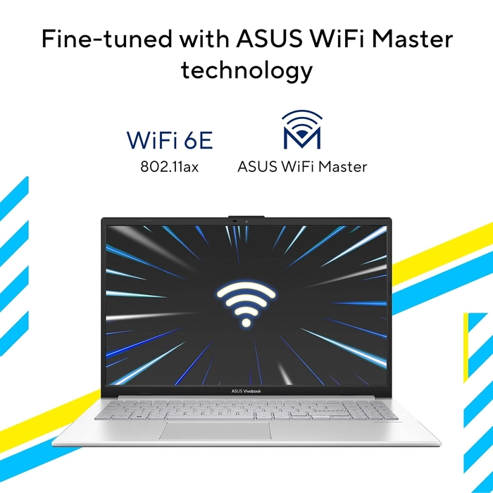 ASUS Vivobook Go 15 (2025), Intel Core i3-N305, 8GB RAM, 512GB SSD, FHD, 15.6"/39.62cm, Windows 11, MS Office 2021, Silver, 1.63KG, E1504GA-NJ321WS, Integrated Graphics, Backlit KB, Thin&Light Laptop