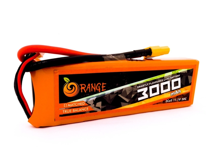 Orange 3000mAh 3S 40C/80C Lithium polymer battery Pack (LiPo)