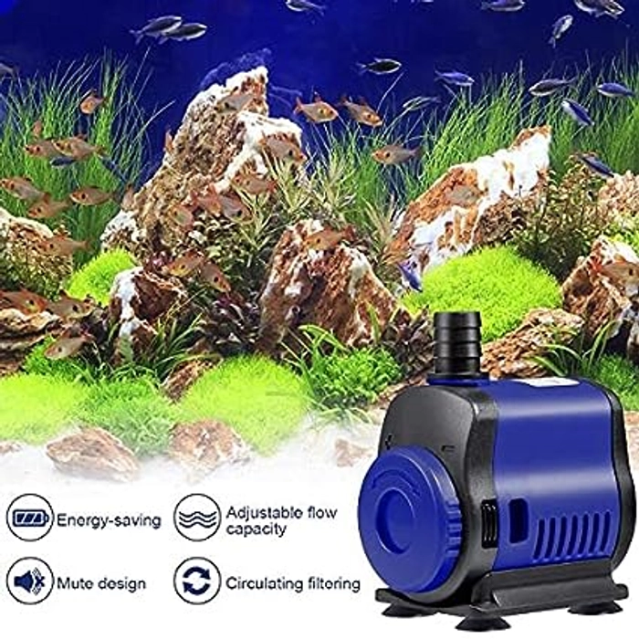 Sunsun JQP-500 Aquarium Submersible Pump Power Head with Bottom Mount Suction (JQP-500 | 5W | 500L/Hr | Lift 1 Meter Height)