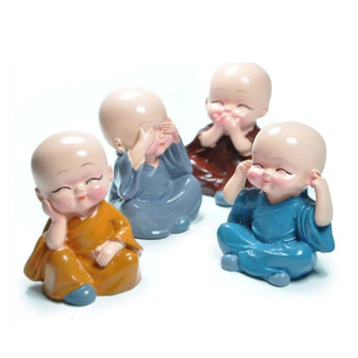 Garden Miniature Monks (Set of 4 Monks)