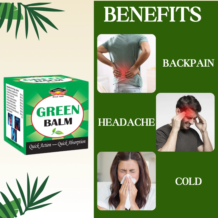 Green Balm 10gm. (Pack of 3)