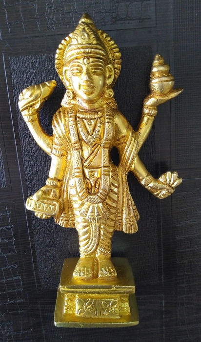 Brass Dhanvantri ji Statue (Middle Size)