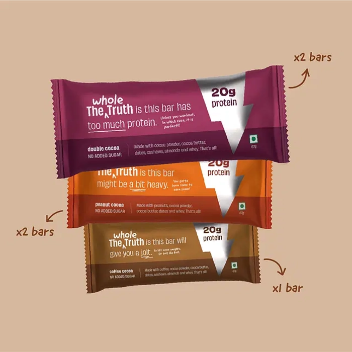 All in One Protein Bars Pro Box of 5 The Whole Truth Foods