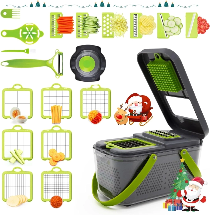 22 PCS VEGETABLE DICER ONION CHOPPER AND FRUITS CUTTER