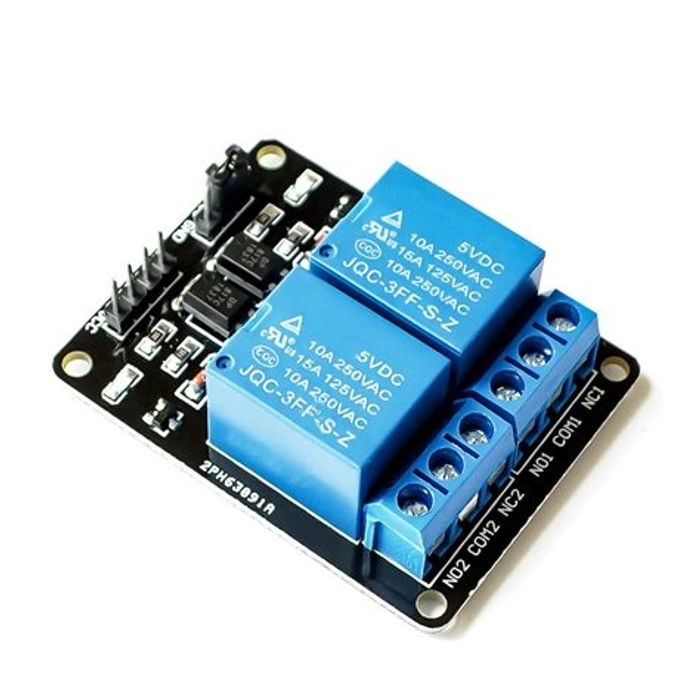 5V Dual Channel Relay Module with Optocoupler