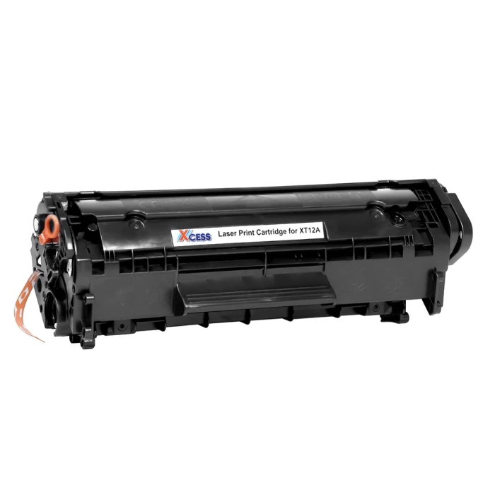 Xcess IXT12A Laser Toner Cartridge – Black | Page Yield: Up to 1500 Pages | Easy To Refill