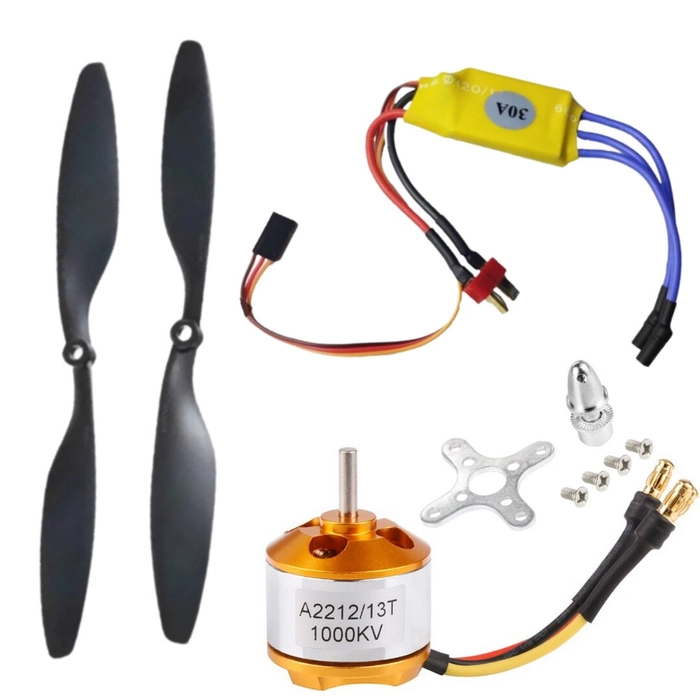 Set of 4 1000 KV BLDC Brushless DC Motor with SimonK 30A ESC and 1045 Propeller Set