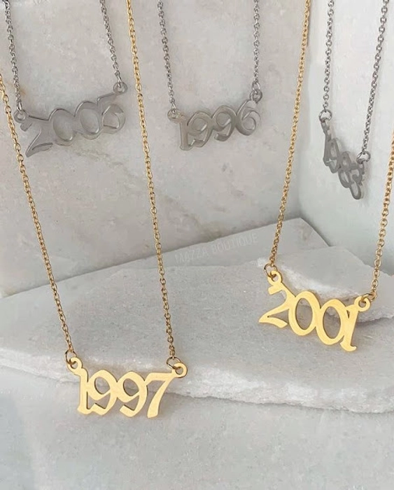 Soulful Engravings | Birth Year Pendants