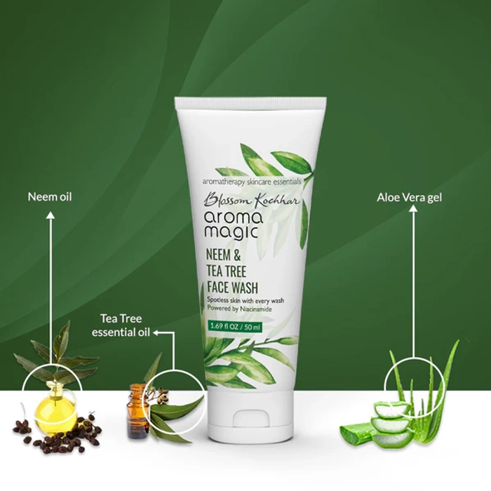 Neem and Tea Tree Niacinamide Face Wash For Oily & Acne Prone Skin