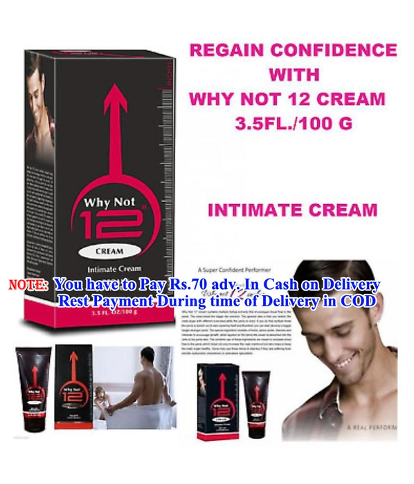 Why Not 12 Cream- Male Enhancement Cream Of External Application By WellnCare