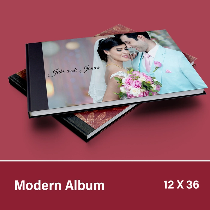 Modern Minimalist 12x36 Wedding Album