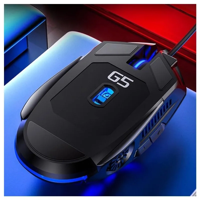 6D 4-Speed DPI RGB Gaming Mouse G5 - Black