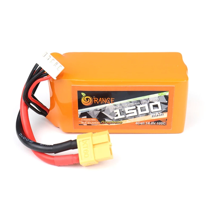 Orange 1500mah 4S 100C/200C Lithium Polymer Battery Pack (Lipo)