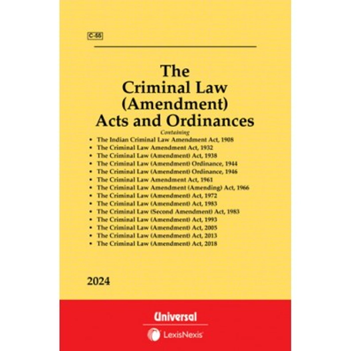 Criminal Law Amendment Acts And Ordinances Bare Act Universal Lexis Nexis 2024 Edition 7559