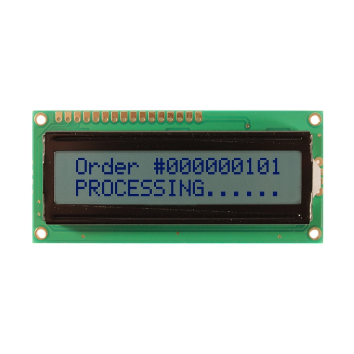 LCD16x2 Parallel LCD Display with Gray Backlight