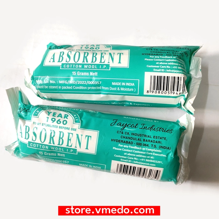 Absorbent Cotton 25gm (pack of 5)