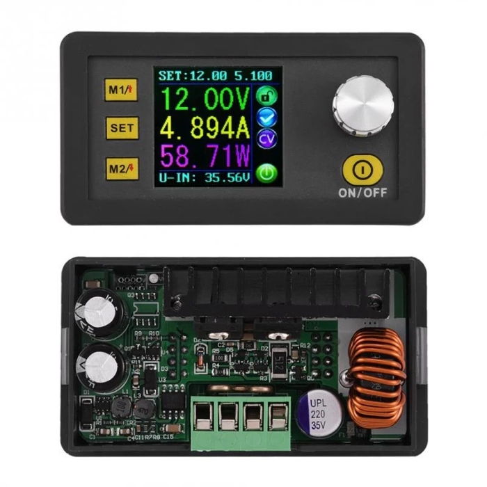 DP50V5A Constant Voltage Current Step-down Programmable Power Supply Module MF Buck Voltage Converter Color LCD Voltmeter