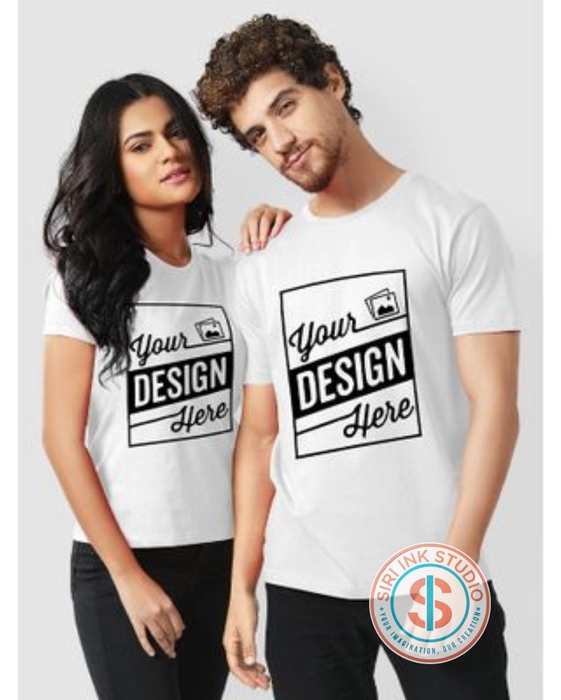 Couple T Shirts with custom Printing (all sizes)