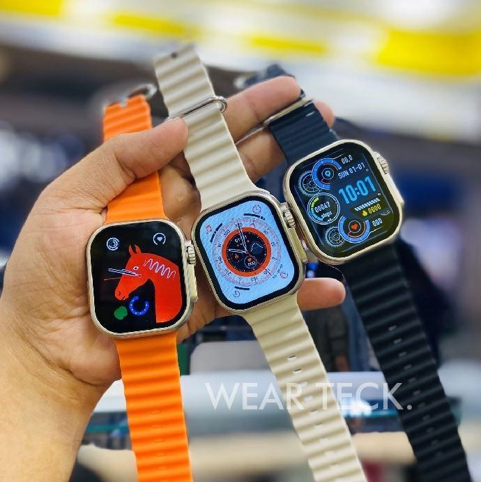 Multicolor Smart Watch with 7 silicon Strips