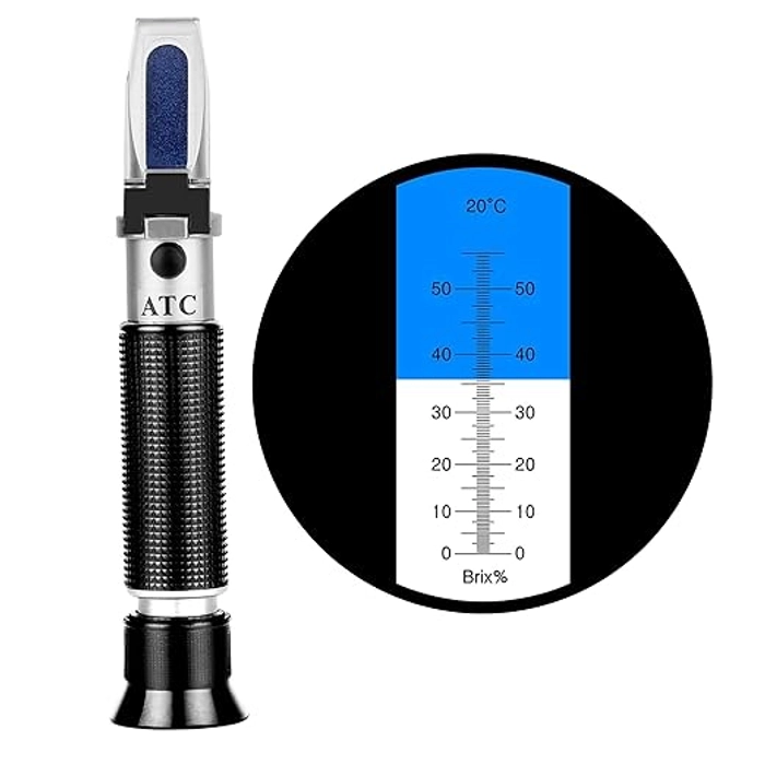 Portable Handheld Refractometer Brix (0-55%)