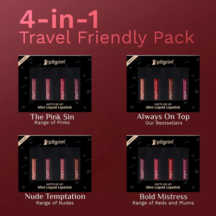 Matte Me Up! Liquid lipstick 4 in 1 pack (minis)