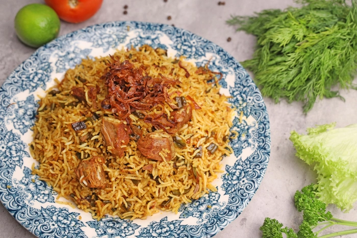 PULAO WITH CHICKEN CURRY