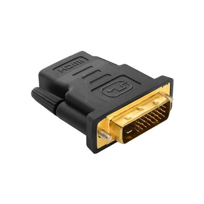 DVI Male to HDMI Female Adapter Bi-Directional DVI-D Port Converter