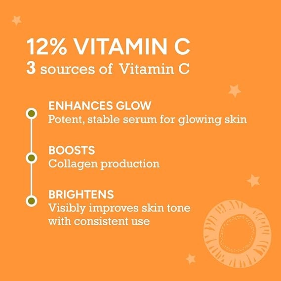 Trucee Vitamin C Face Brightening Serum With Kakadu Plum, 10% Ascorbic Acid | Best Serum For Acne-Prone Skin | For All Skin Types- 30ml