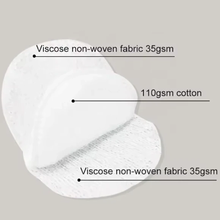 3 IN 1 PACK - REMOVER COTTON PADS FOR FACE, PREMIUM SKIN CARE