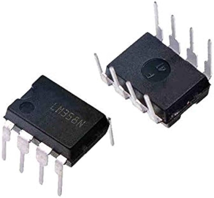 LM358P PDIP-8 High Gain Operational Amplifier (Pack of 5 ICs)