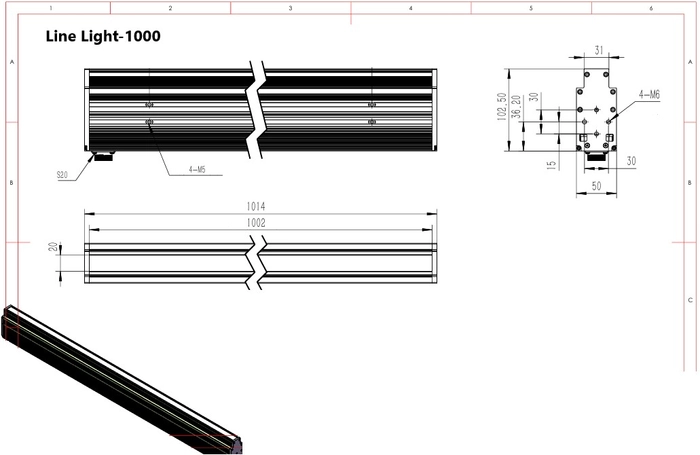 Line Light 1000mm