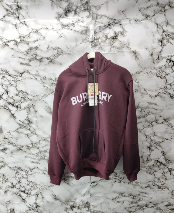 Burberry burgundy outlet hoodie