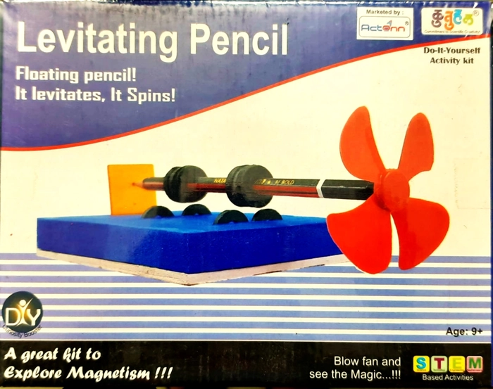 Levitating Pencil. Floating Pencil Making Kit. Do It Yourself. Educational Toy. School Project (BIG)