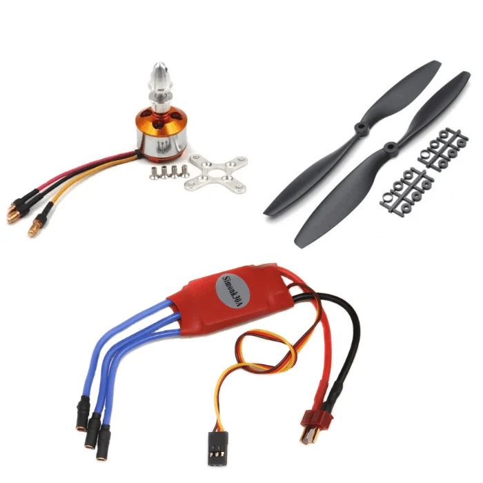 Set of 4 1000 KV BLDC Brushless DC Motor with SimonK 30A ESC and 1045 Propeller Set