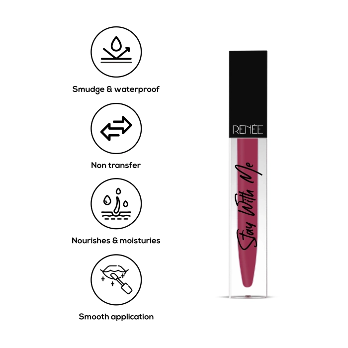 RENEE Stay With Me Non Transfer Matte Liquid Lip Color 5ml