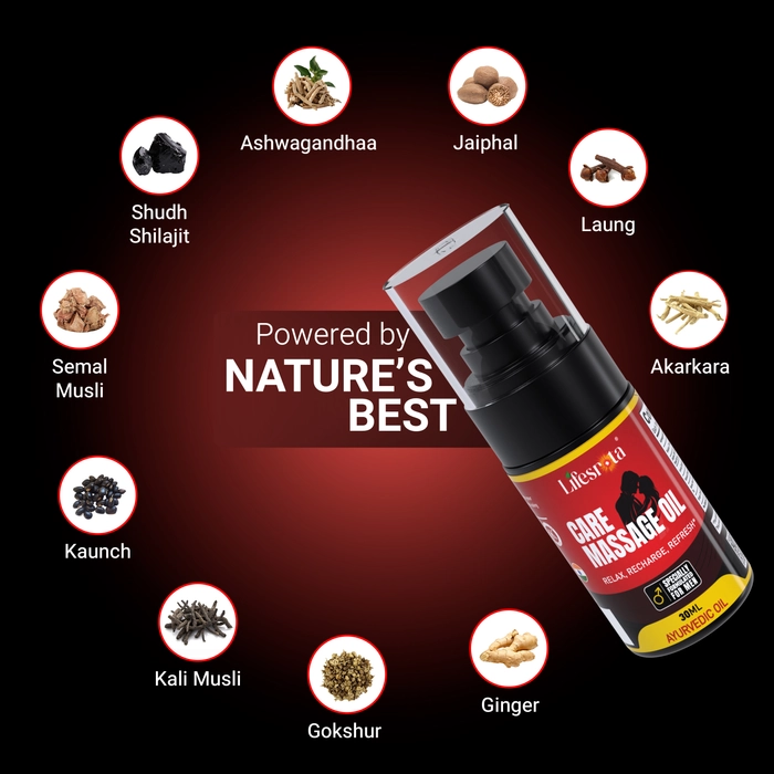 Lifesrota Care Massage Oil 30ml - Get African like Strength, Thickness and Length