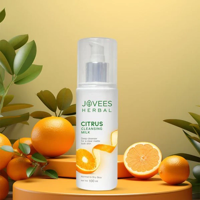 Jovees Citrus Cleansing Milk with Lemon Peel Extract and Almond