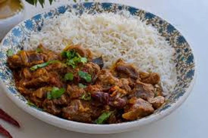 MUTTON CURRY WITH RICE