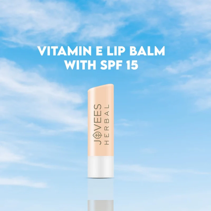 Jovees Vitamin E Lip Balm | SPF 15 | Hydrates and Rejuvenates Dry Lips