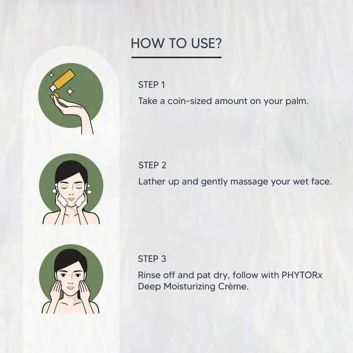 Lotus Professional PhytoRx Nourishing Cream Face Wash Cleanser, Avocado, Transparent, Unscented, 80 g
