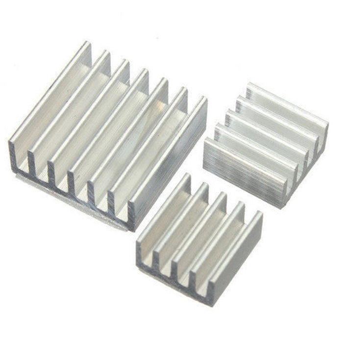 Set of Aluminum Heatsink for Raspberry Pi (Large and Small)