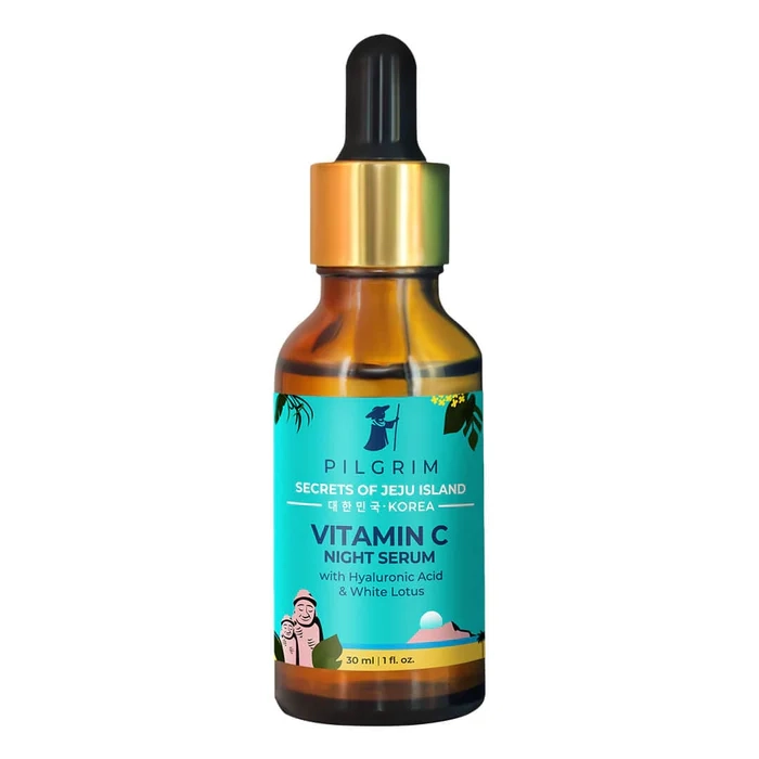 Vitamin C Night Serum (Oil-based) with Hyaluronic Acid & White Lotus