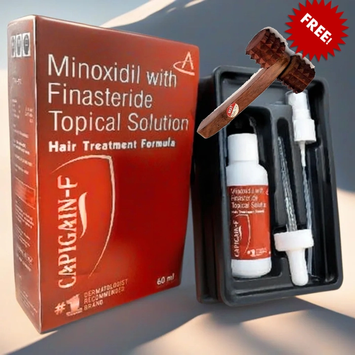 Capigain F- Minoxidil(5%) with Finasteride Topical Solution - 60 ml bottle