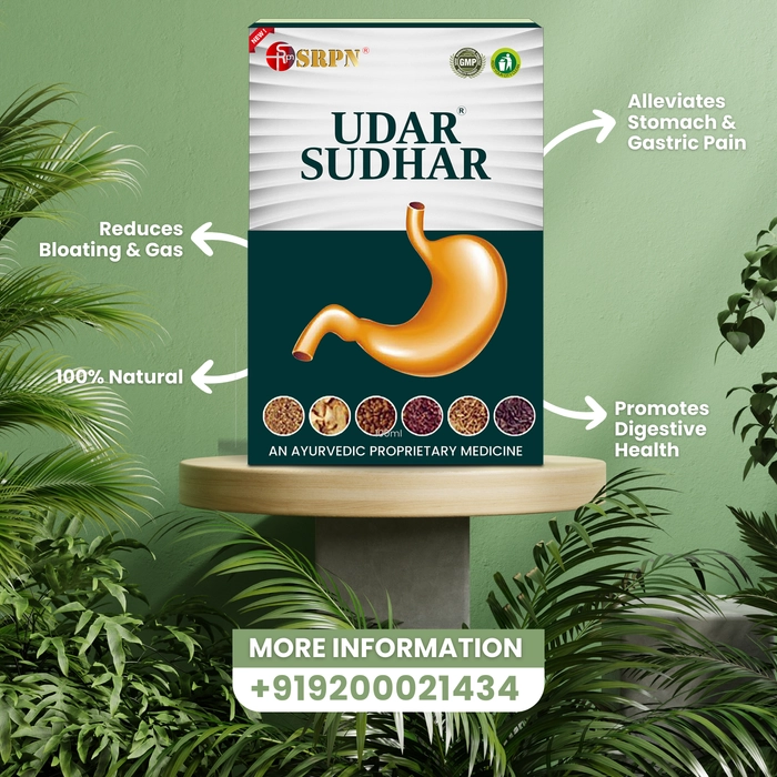 Udar Sudhar Ayurvedic Digestive Tablets For Gastric Problems  Pack Of 60 Tab