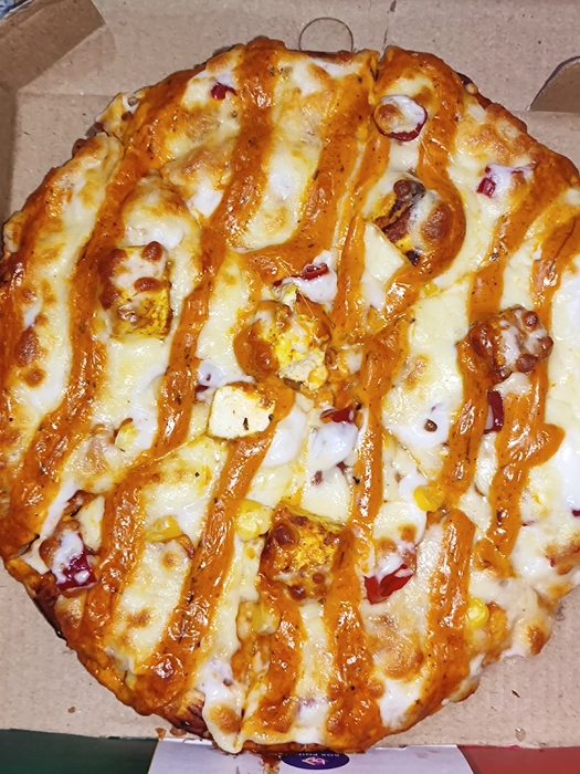 Tandoori paneer pizza